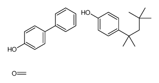 formaldehyde,4-phenylphenol,4-(2,4,4-trimethylpentan-2-yl)phenol结构式