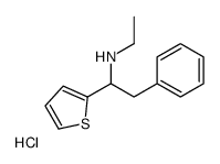 2-Thenylamine, alpha-benzyl-N-ethyl-, hydrochloride Structure