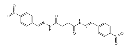 succinic acid bis-(4-nitro-benzylidenehydrazide) Structure