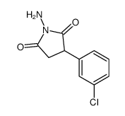 1-amino-3-(3-chlorophenyl)pyrrolidine-2,5-dione结构式