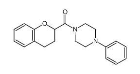 chroman-2-yl(4-phenylpiperazin-1-yl)methanone结构式