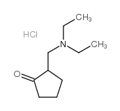 2-[(二乙基氨基)甲基]环戊酮盐酸盐结构式