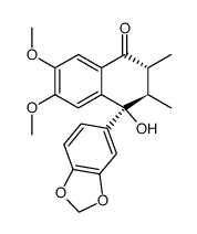 (8R,7'S,8'R)-7'-Hydroxy-3,4-dimethoxy-3',4'-methylenedioxy-7-oxo-6.7',8.8'-neolignan结构式