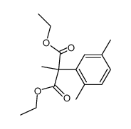 diethyl (2,5-dimethylphenyl)methylpropanedioate Structure