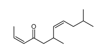 6,10-dimethylundeca-2,7-dien-4-one结构式