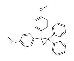 1,1-bis(4-methoxyphenyl)-2,2-diphenylcyclopropane Structure