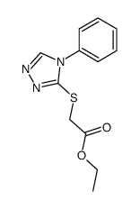ethyl [(4-phenyl-4H-1,2,4-triazol-3-yl)sulfanyl]acetate Structure