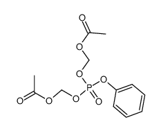 bis(acetoxymethyl)phenyl phosphate Structure