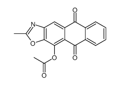 11-acetoxy-2-methyl-anthra[2,3-d]oxazole-5,10-dione结构式