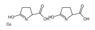 bis(5-oxo-L-prolinato-N1,O2)cobalt structure