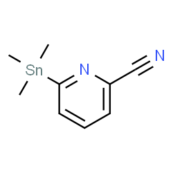 TRIMETHYL(6-CYANOPYRIDIN-2-YL)STANNANE Structure
