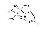 dimethyl (2-chloro-1-hydroxy-1-(p-tolyl)ethyl)phosphonate Structure