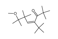 (Z)-4-(tert-butyl)-7-methoxy-2,2,6,6,7-pentamethyloct-4-en-3-one结构式