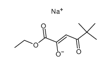 sodium 1-ethoxy-5,5-dimethyl-1,4-dioxohex-2-en-2-olate Structure