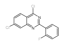 4,7-二氯-2-(2-氟苯基)-喹唑啉结构式