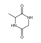 2,5-Piperazinedione,3-methyl-,(3R)-(9CI) Structure