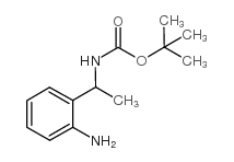 [1-(2-氨基-苯基)-乙基]-氨基甲酸叔丁酯结构式