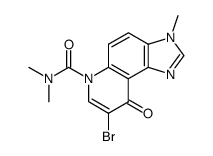 8-bromo-6-(N,N-dimethylcarbamoyl)-3-methyl-3H,6H-imidazo<4,5-f>quinol-9-one Structure