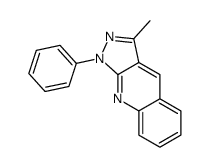 3-甲基-1-苯基-1H-吡唑并[3,4-b]喹啉结构式