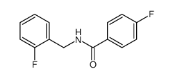 4-Fluoro-N-(2-fluorobenzyl)benzamide结构式