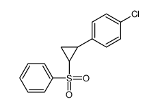 1-[2-(benzenesulfonyl)cyclopropyl]-4-chlorobenzene结构式