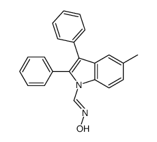N-[(5-methyl-2,3-diphenylindol-1-yl)methylidene]hydroxylamine Structure