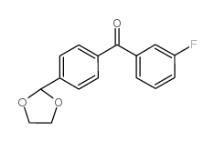 4'-(1,3-DIOXOLAN-2-YL)-3-FLUOROBENZOPHENONE Structure