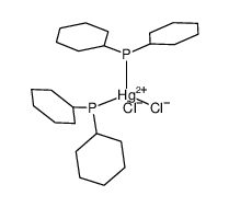bis(dicyclohexylphosphanyl)mercury(IV) chloride Structure
