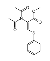methyl 2-(diacetylamino)-3-phenylsulfanylprop-2-enoate结构式