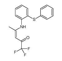 1,1,1-trifluoro-4-(2-phenylsulfanylanilino)pent-3-en-2-one Structure