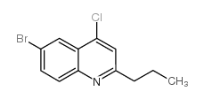 6-溴-4-氯-2-丙基喹啉结构式