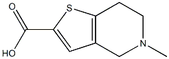 5-methyl-4,5,6,7-tetrahydrothieno[3,2-c]pyridine-2-carboxylic acid Structure