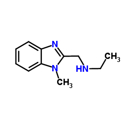 ETHYL-(1-METHYL-1H-BENZOIMIDAZOL-2-YLMETHYL)AMINE Structure
