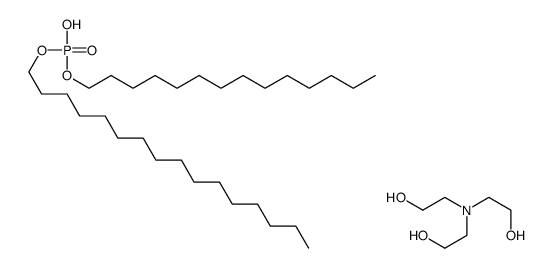 hexadecyl tetradecyl hydrogen phosphate, compound with 2,2',2''-nitrilotriethanol (1:1) structure