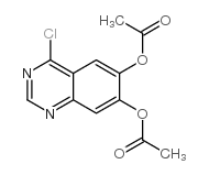 4-氯喹唑啉-6,7-二基二乙酸酯结构式