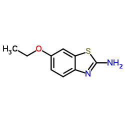 2-氨基-6-乙氧基苯并噻唑结构式