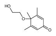 4-(2-hydroxyethoxy)-3,4,5-trimethylcyclohexa-2,5-dien-1-one Structure