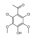 1-(2,6-dichloro-4-hydroxy-3,5-dimethoxyphenyl)ethanone结构式