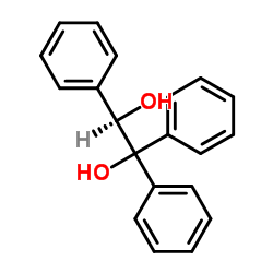 (|R|)-(+)-1,1,2-三苯基-1,2-乙二醇结构式