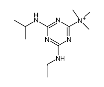 (4-ethylamino-6-isopropylamino-[1,3,5]triazin-2-yl)-trimethyl-ammonium Structure