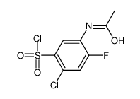 5-acetamido-2-chloro-4-fluorobenzenesulfonyl chloride Structure