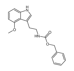 benzyl (2-(4-methoxy-1H-indol-3-yl)ethyl)carbamate Structure
