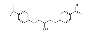 4-[4-(4-tert-butylphenyl)-2-hydroxybutoxy]benzoic acid Structure