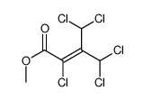 Methyl 2,4,4-trichloro-3-(dichloromethyl)-2-butenoate结构式