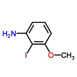2-碘-3-甲氧基苯胺结构式