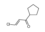 3-chloro-1-cyclopentylprop-2-en-1-one Structure