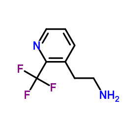 2-(2-(三氟甲基)吡啶-3-基)乙胺结构式