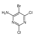 5-bromo-2,6-dichloro-pyrimidin-4-ylamine structure