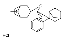 (8-methyl-8-azabicyclo[3.2.1]octan-3-yl) 3-phenylbicyclo[2.2.1]heptane-3-carboxylate,hydrochloride Structure