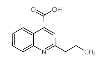2-丙基喹啉-4-羧酸结构式